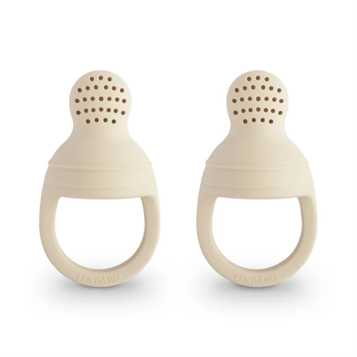 Mushie Silicone Fresh Food Feeder 2-pack Shifting Sand