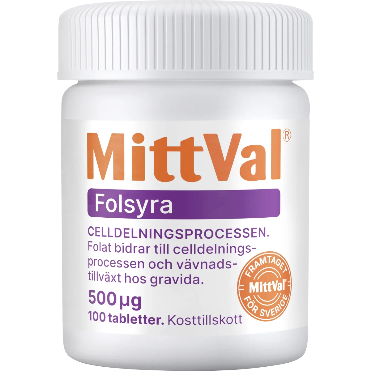 MittVal MittVal Folsyra 100 st