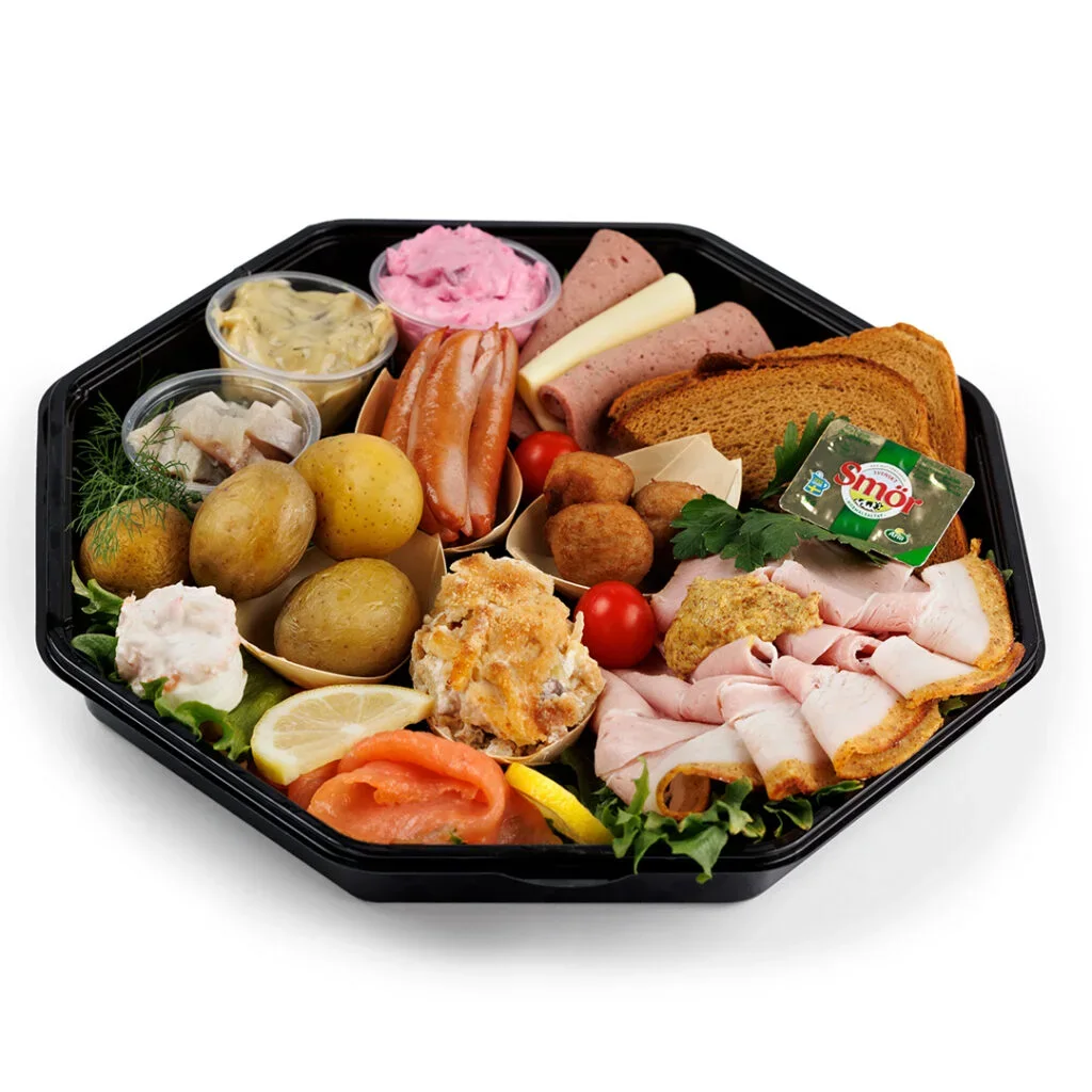 Bilden visar en jultallrik från green hill