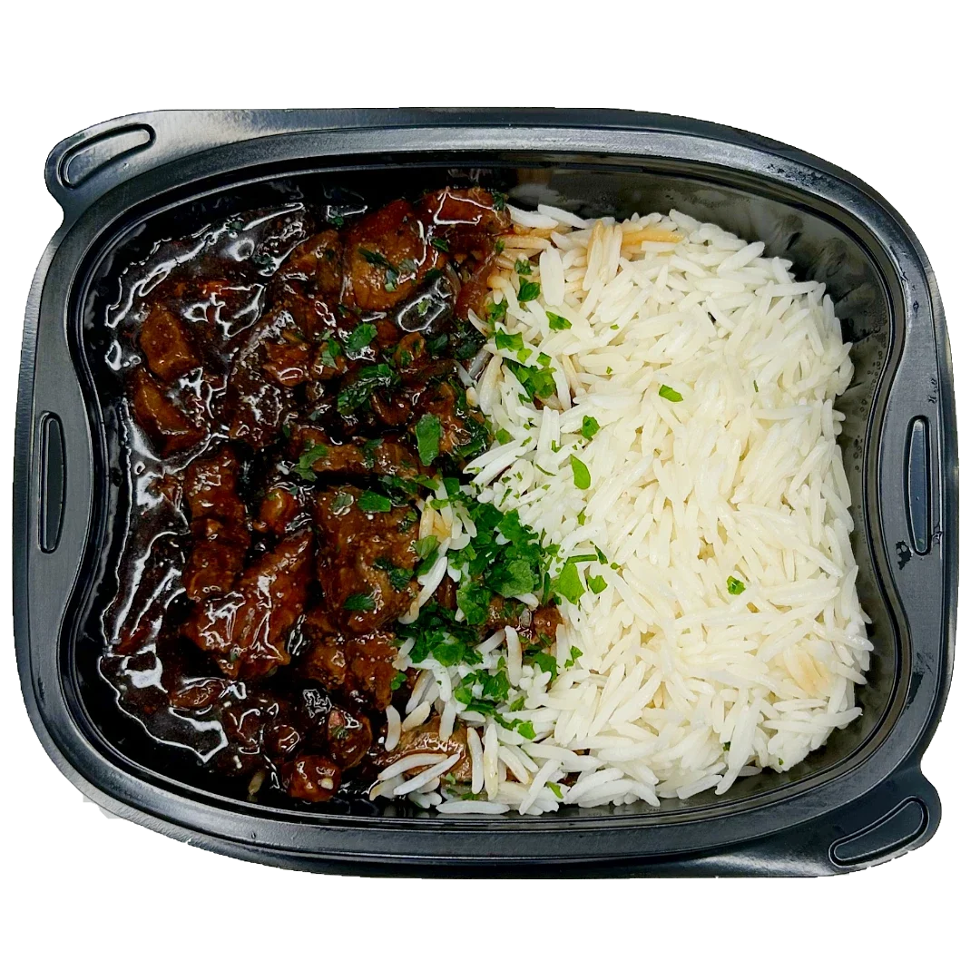 Biff teriyaki med ris