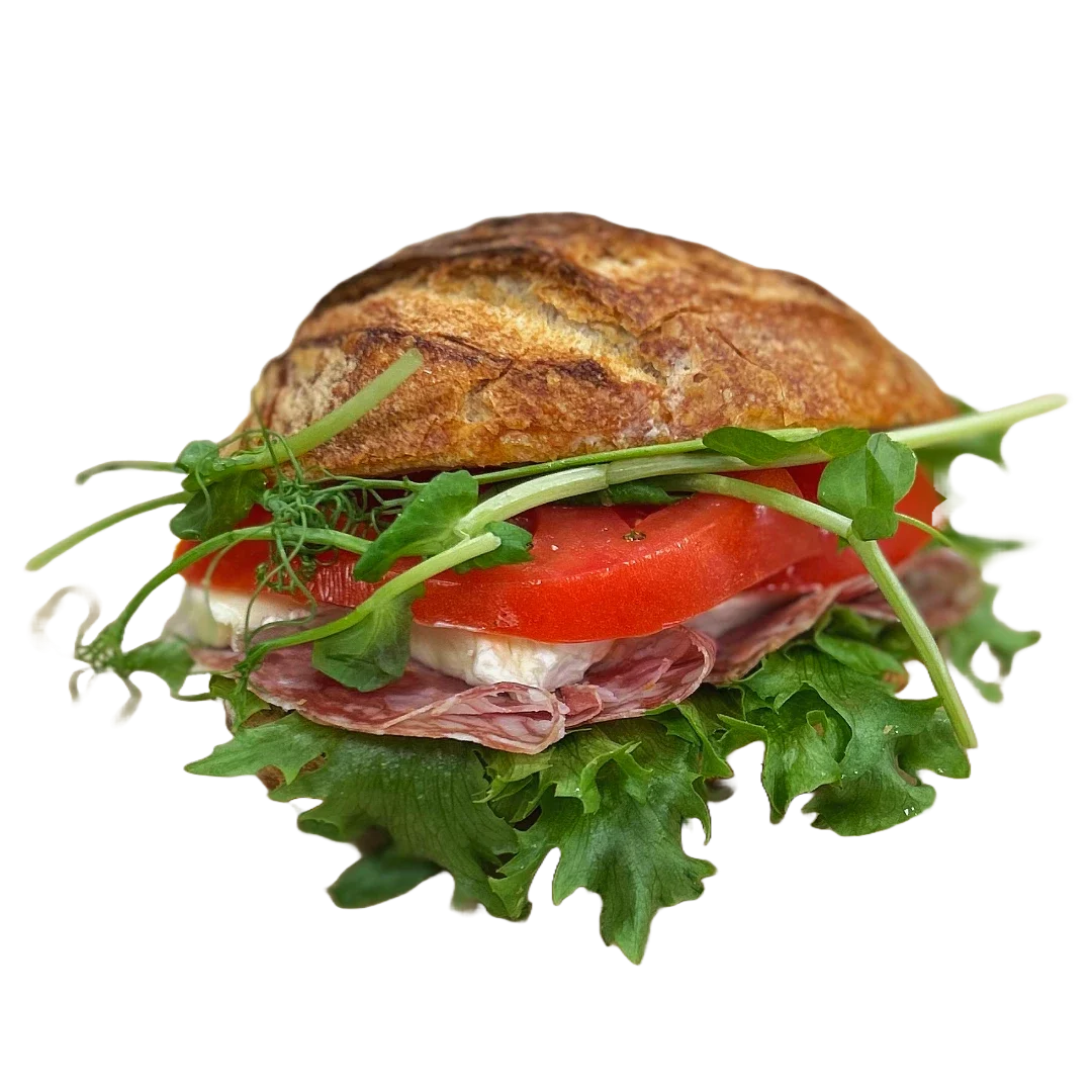 Surdegsfralla med salami & brie