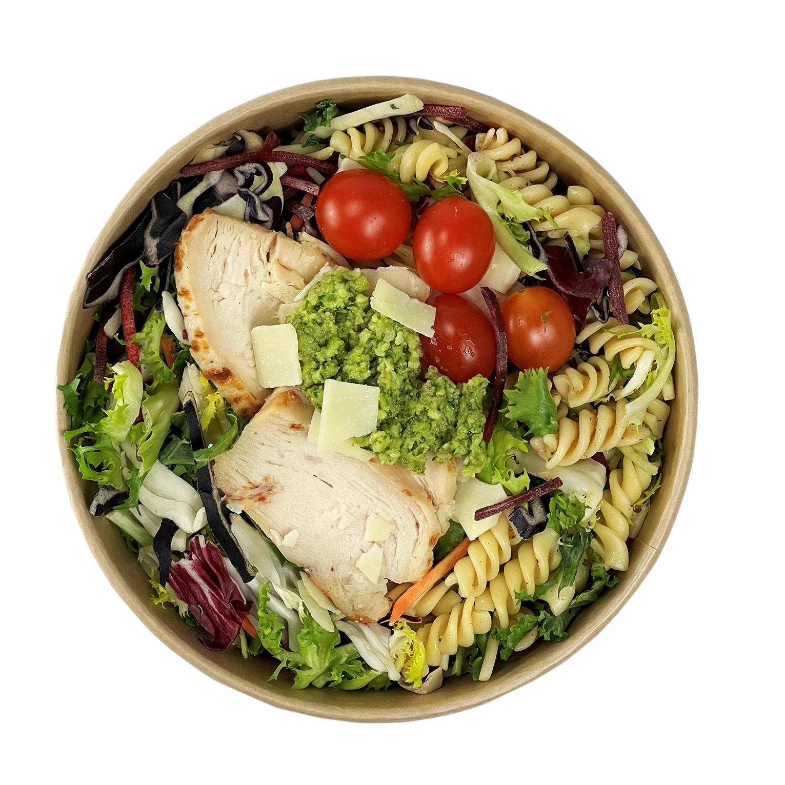 En mindre men matig sallad