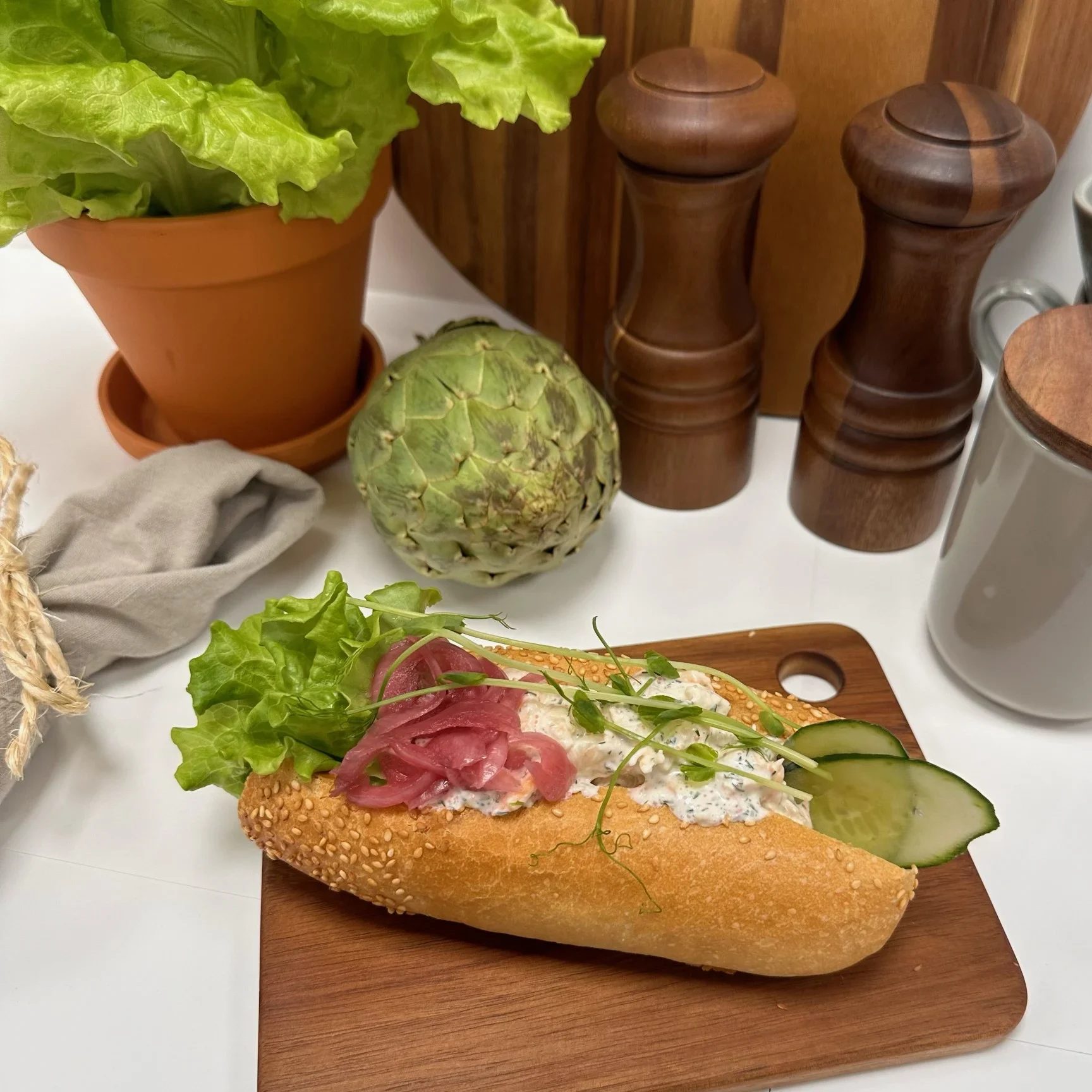 Baguette Skagenröra