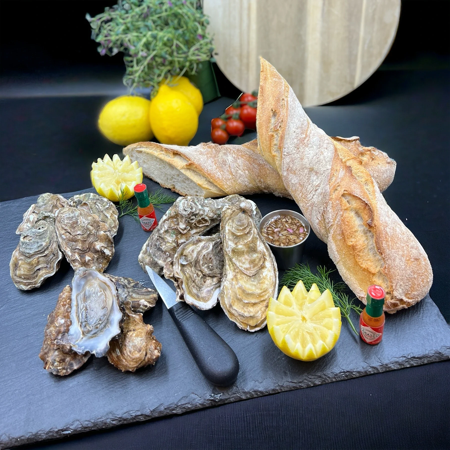 Ostron trio med Normandie, Cap Horn, Hanssons ostron