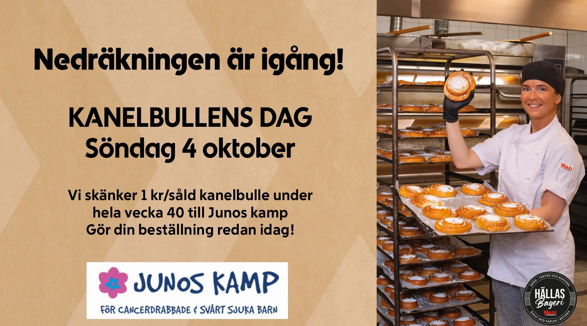 Personal håller i en studenttårta