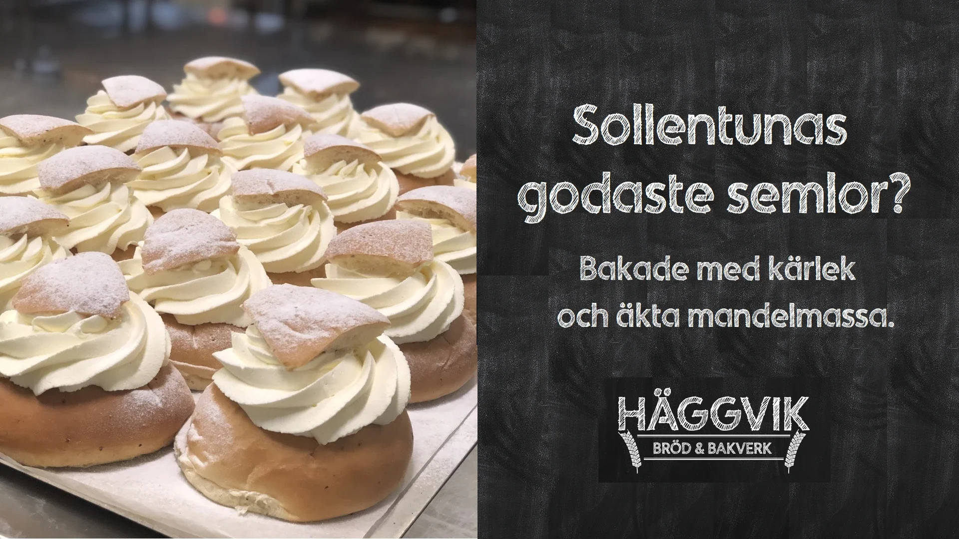 en bild med många klassiksa semlor.