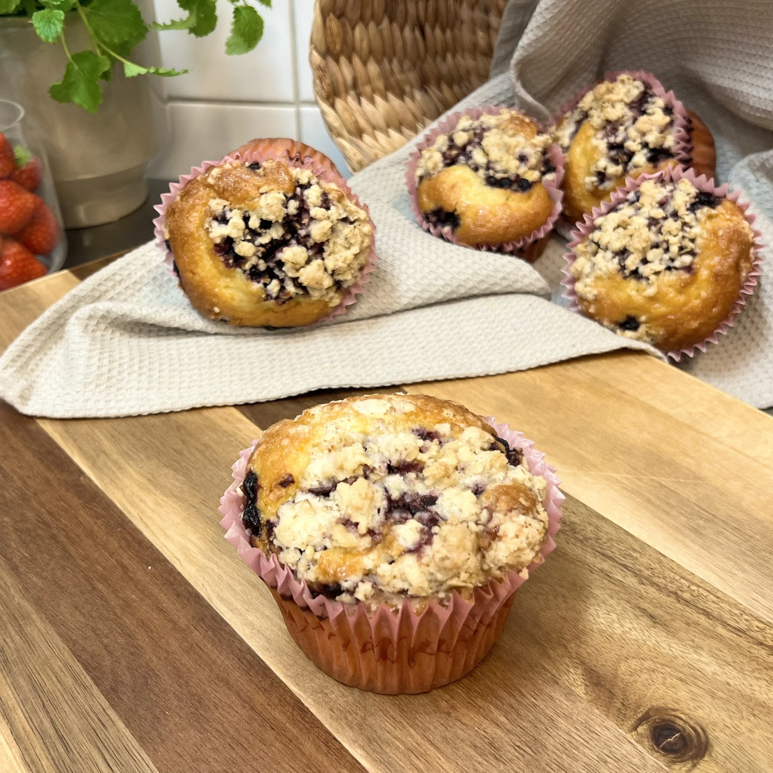 Blåbärsmuffins