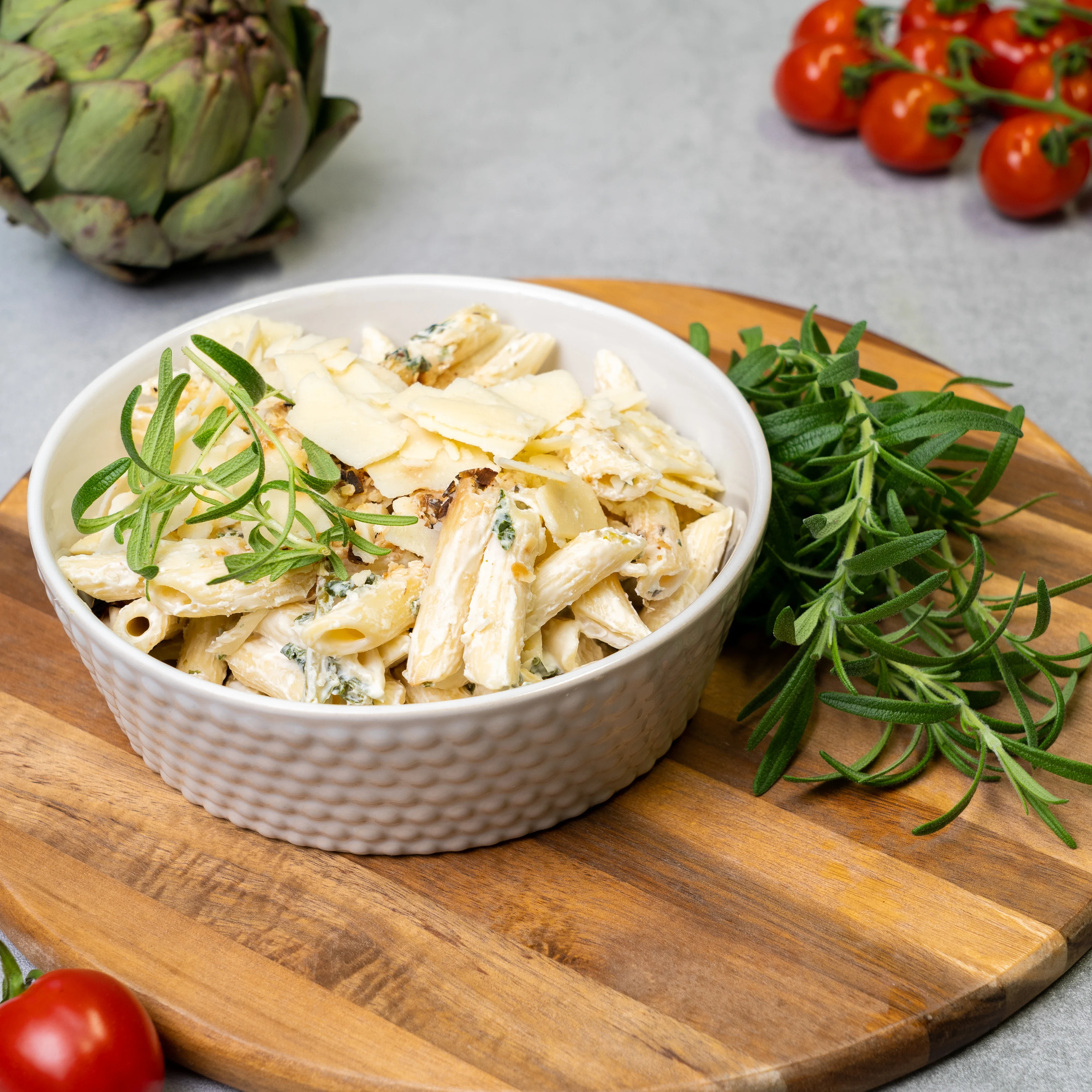 Pasta med ceasardressing