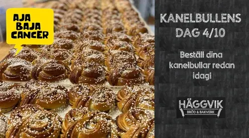 en bild som visar att det är kanelbullens dag