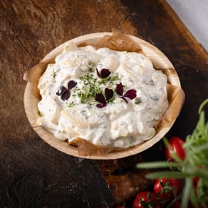 Flygfyrens egna potatissallad med kapris