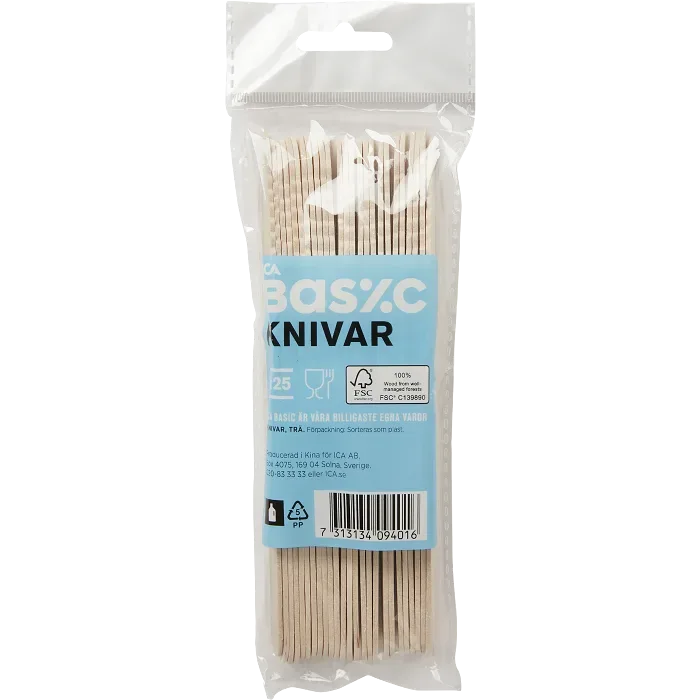 Kniv i trä 25p