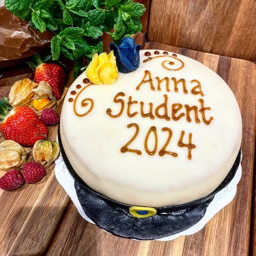 Studentmössa tårta