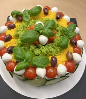 Vegetarisk smörgåstårta