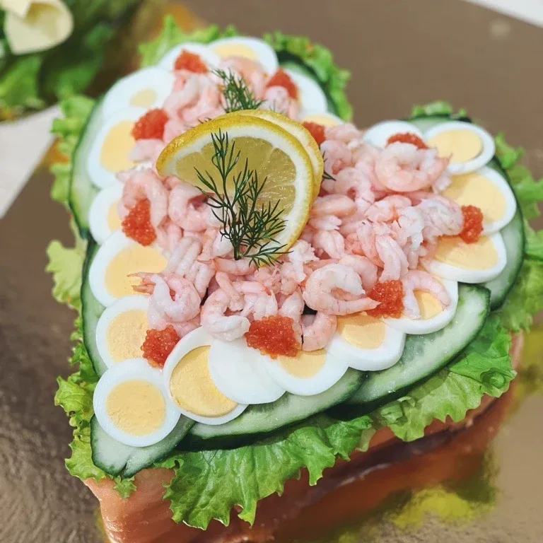 Smörgåstårte hjärta