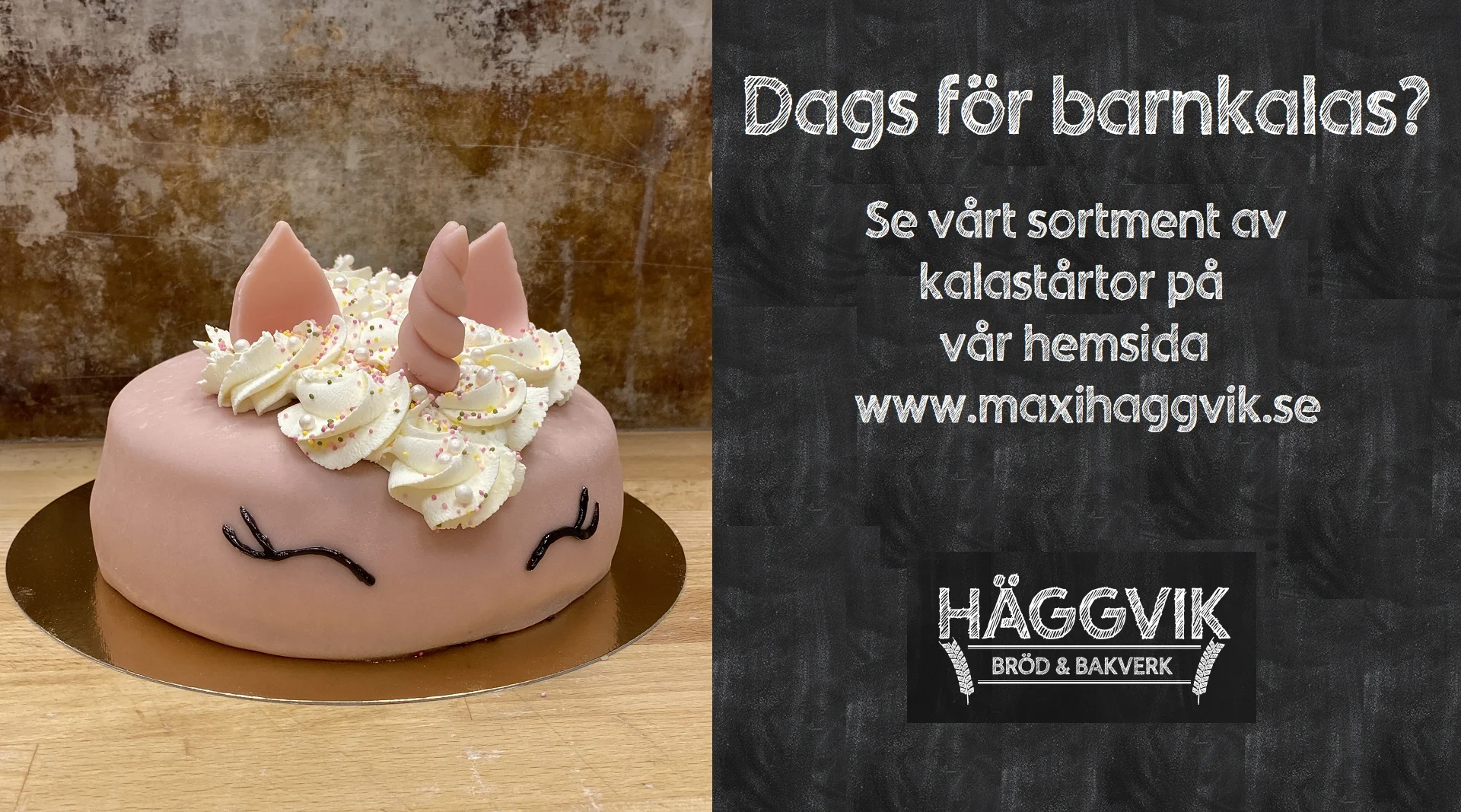 en bild som lyfter att vi erbjuder figurtårtor till barnkalas