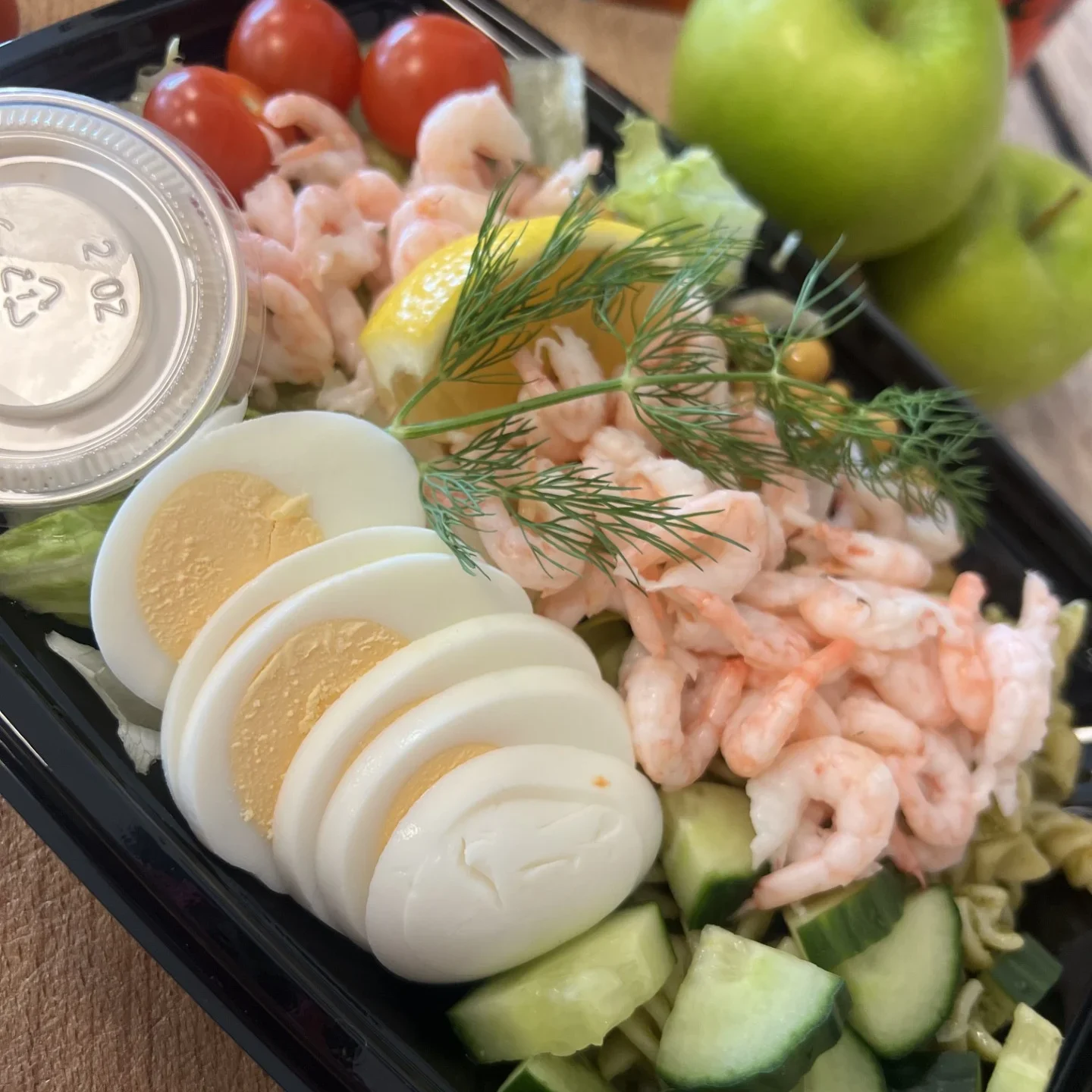 Räksallad med pasta