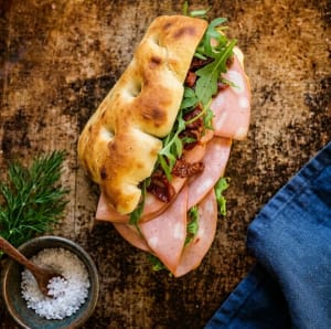 Schiacciata Mortadella med ruccola