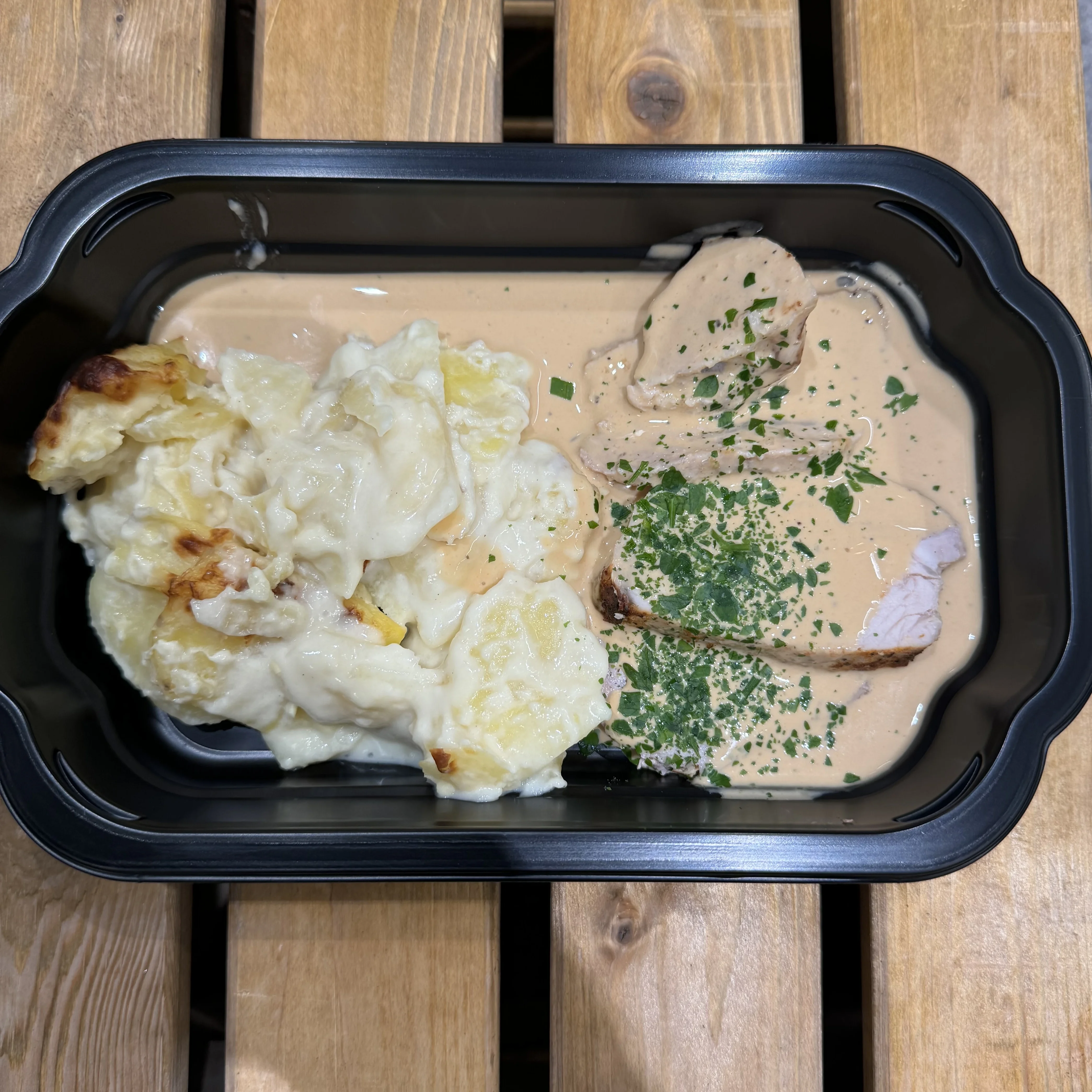 Fläskytterfilé med potatisgratäng