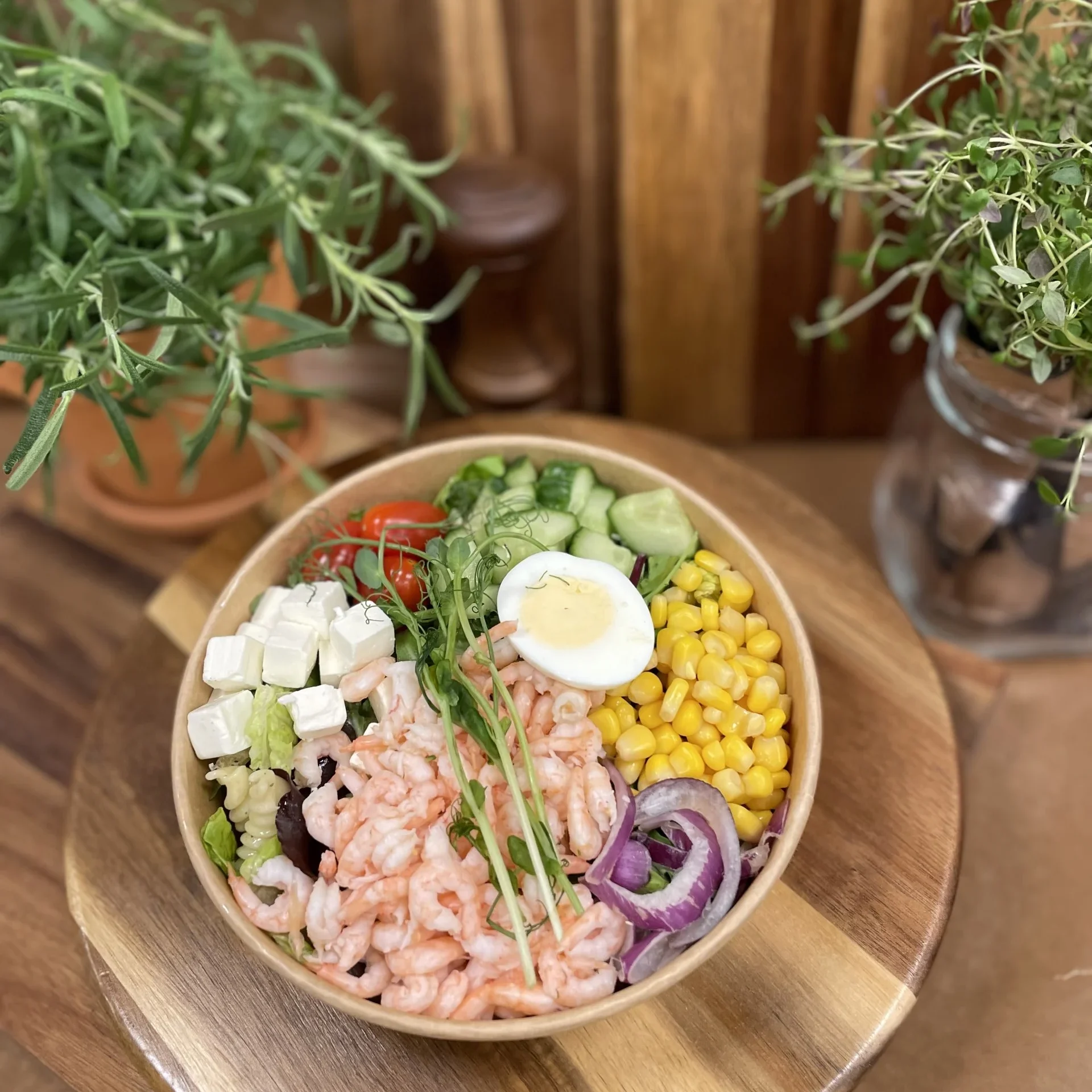Räksallad med pasta