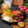 vegetarisk tallrik med potatissallad