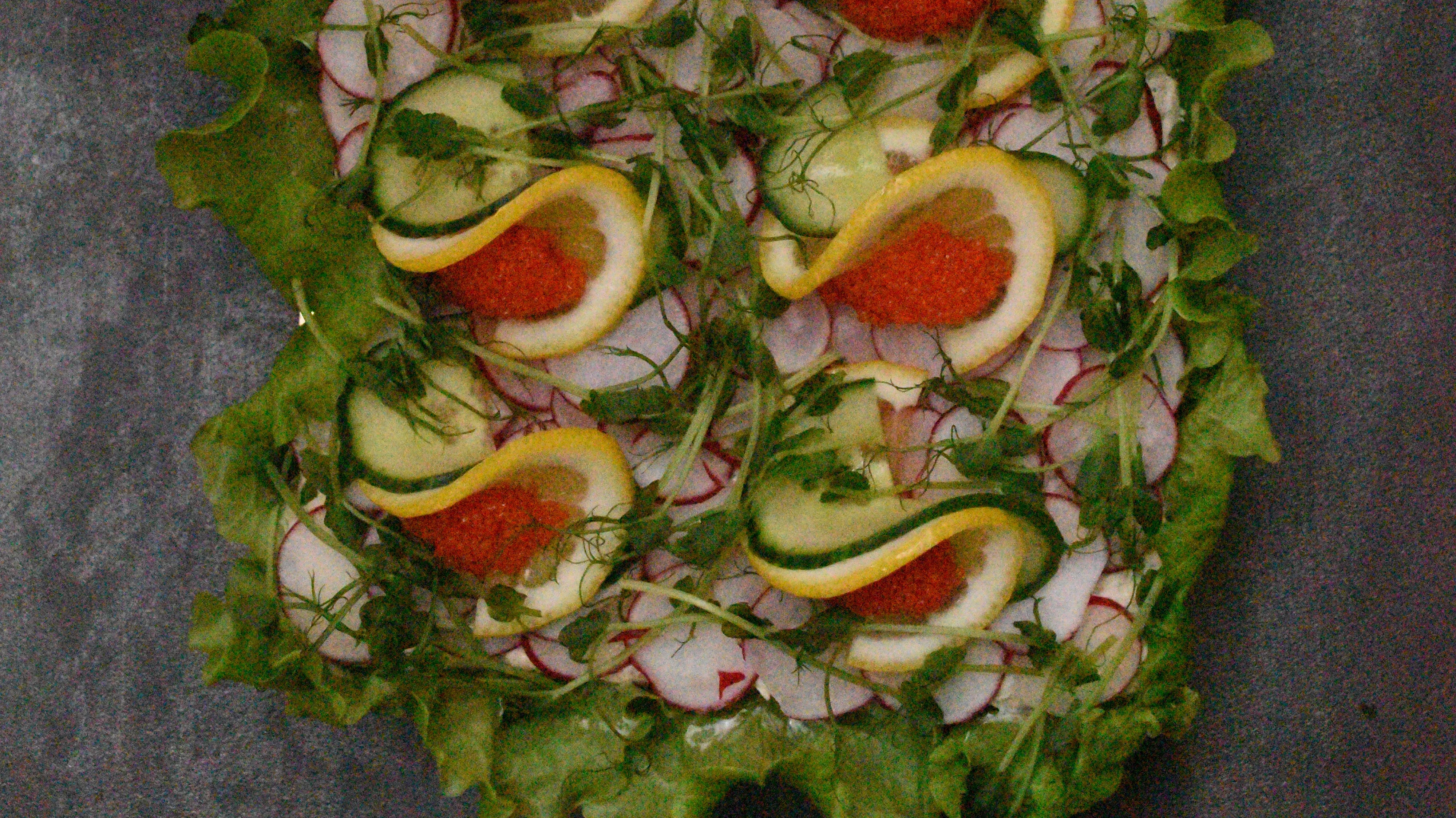Vegansk smörgåstårta