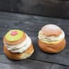 Prinsessemla (vänster) & Vaniljkrämsemla (höger)