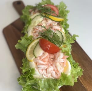 Smörgåsstubbe med räkor