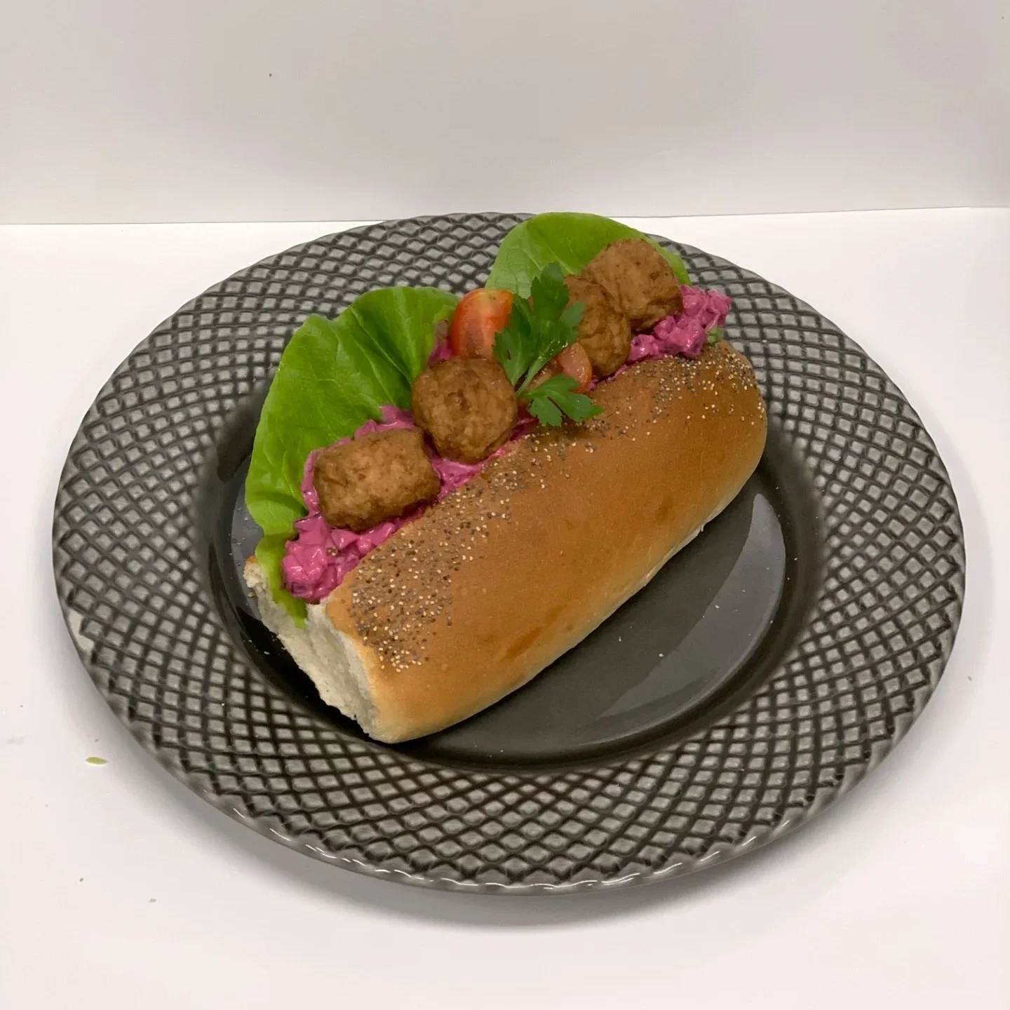 Baguette Köttbullar & Rödbetssallad