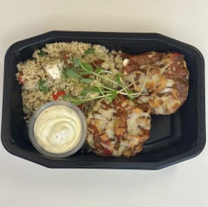 Gratinerad portabello med couccous