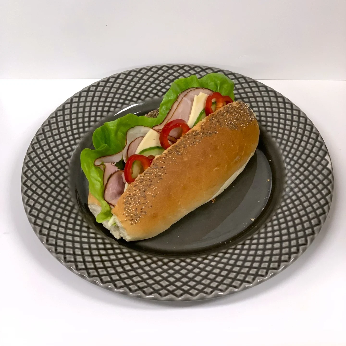Baguette ost & skinka
