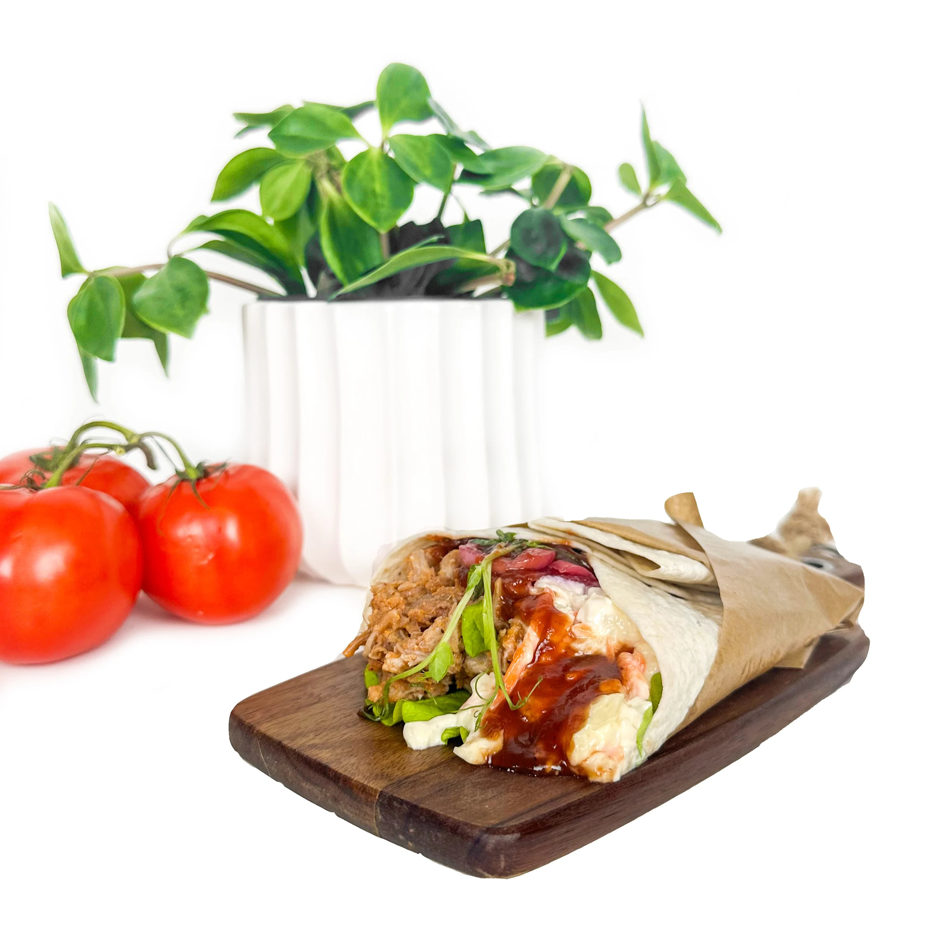 Wrap pulled pork