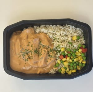 Matlåda korvstroganoff med ris