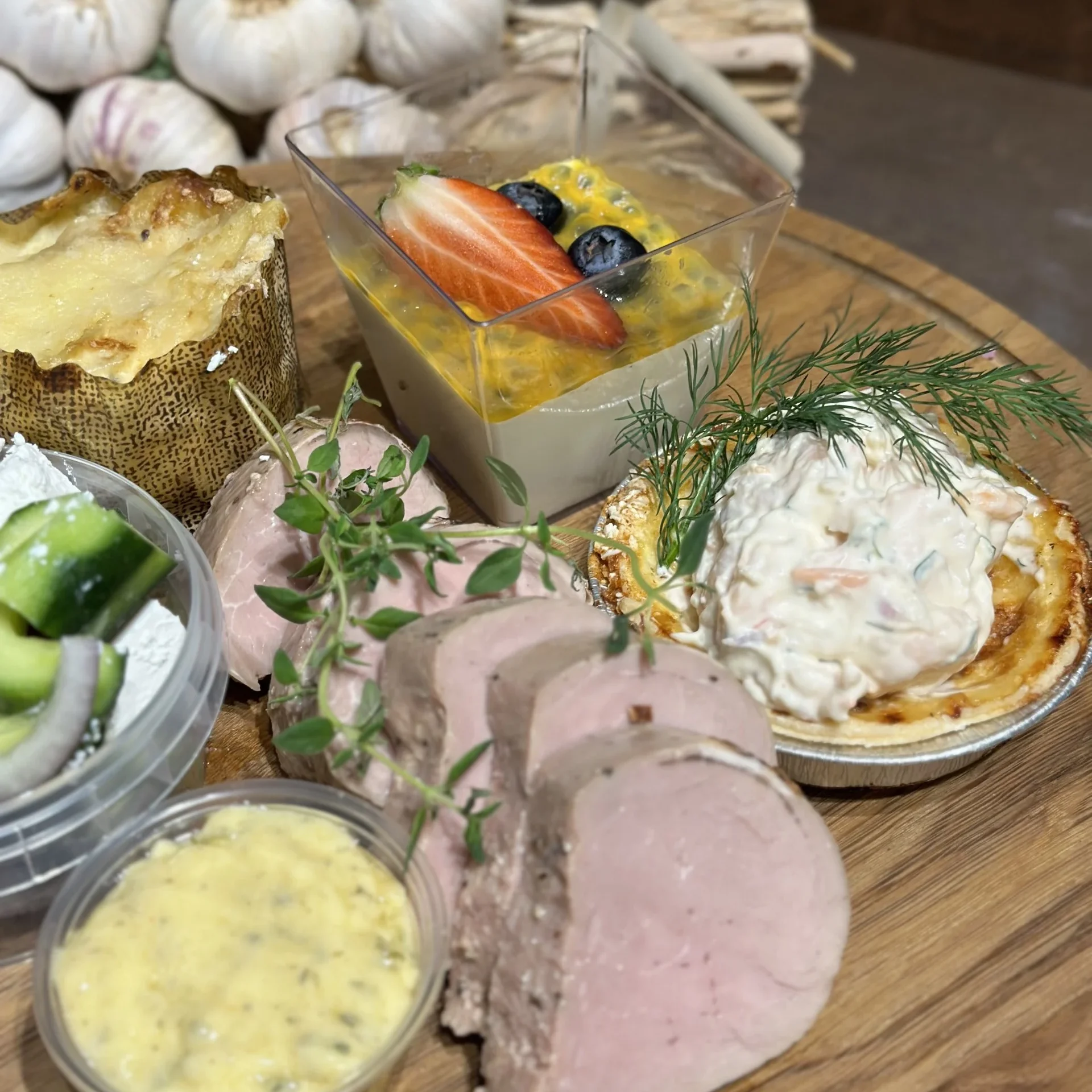 Trerättersmeny
