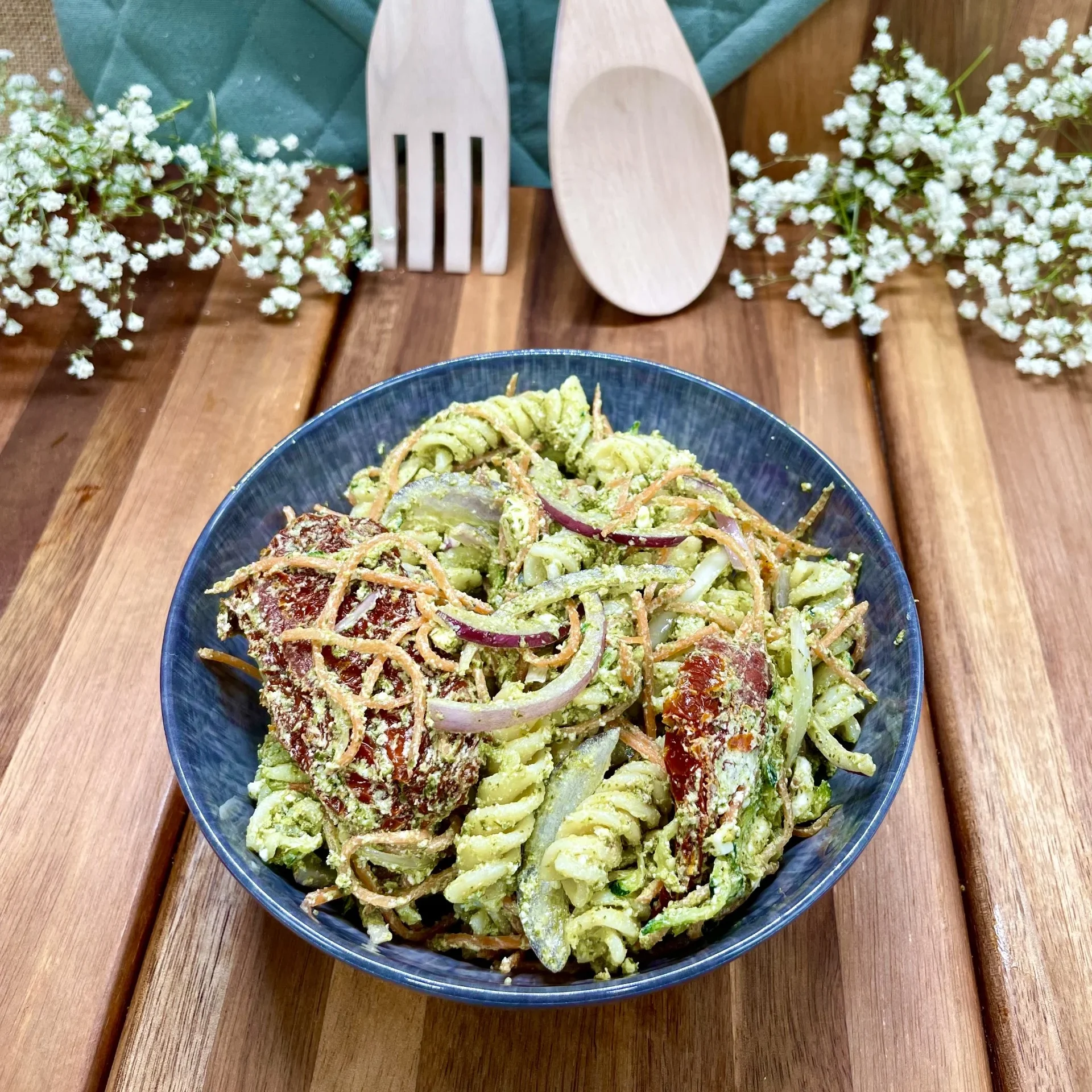 Pastasallad italiensk
