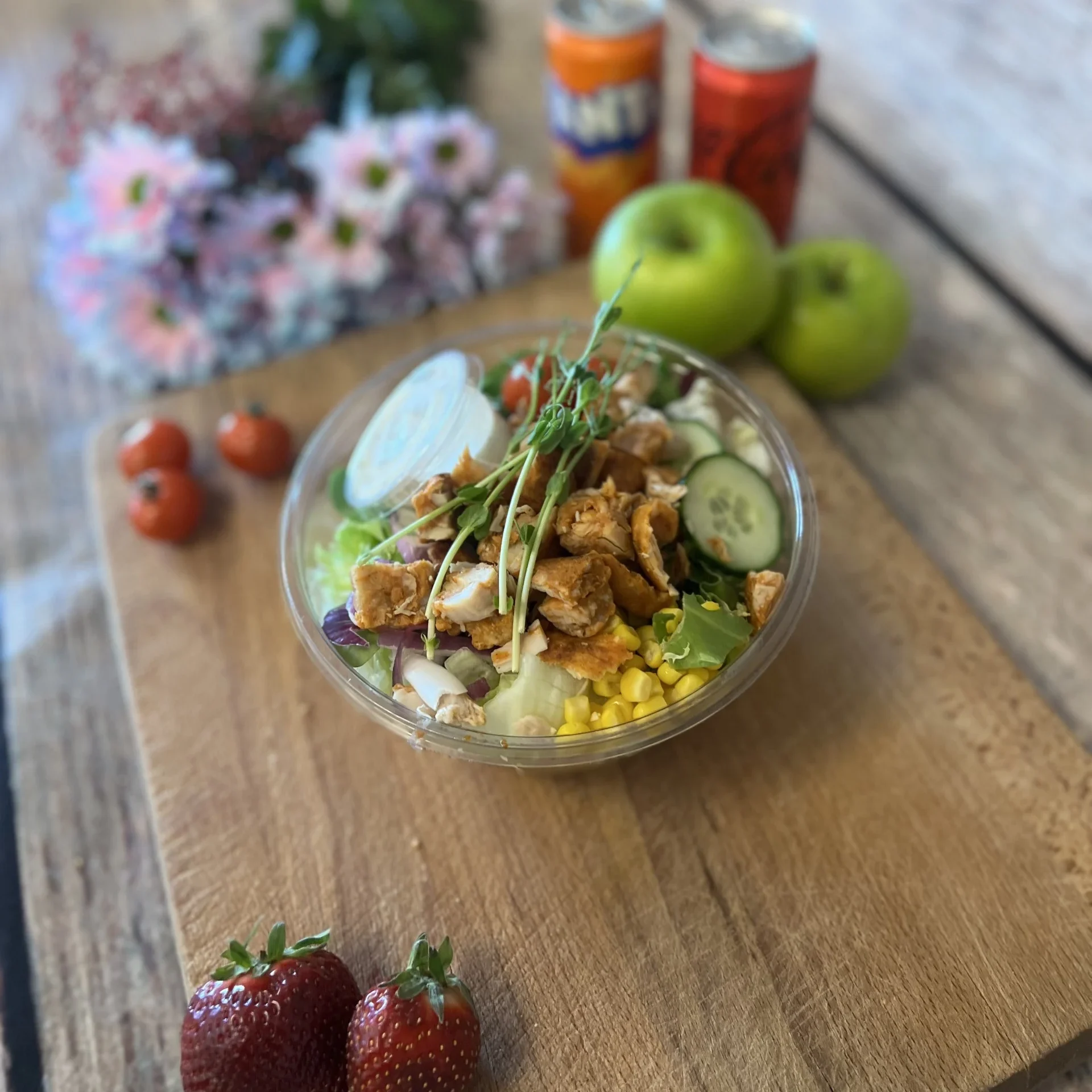 Kycklingsallad med pasta