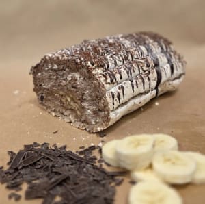 Chokladbudapest med banan och chokladmousse