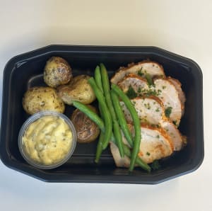 Fläskytterfilé med rostad potatis och bearnaisesås