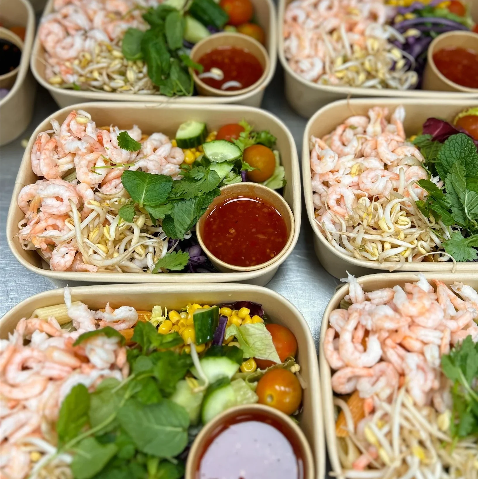 Pastasallader med räkor, sallad varberg, varberg sallad, pastasallad