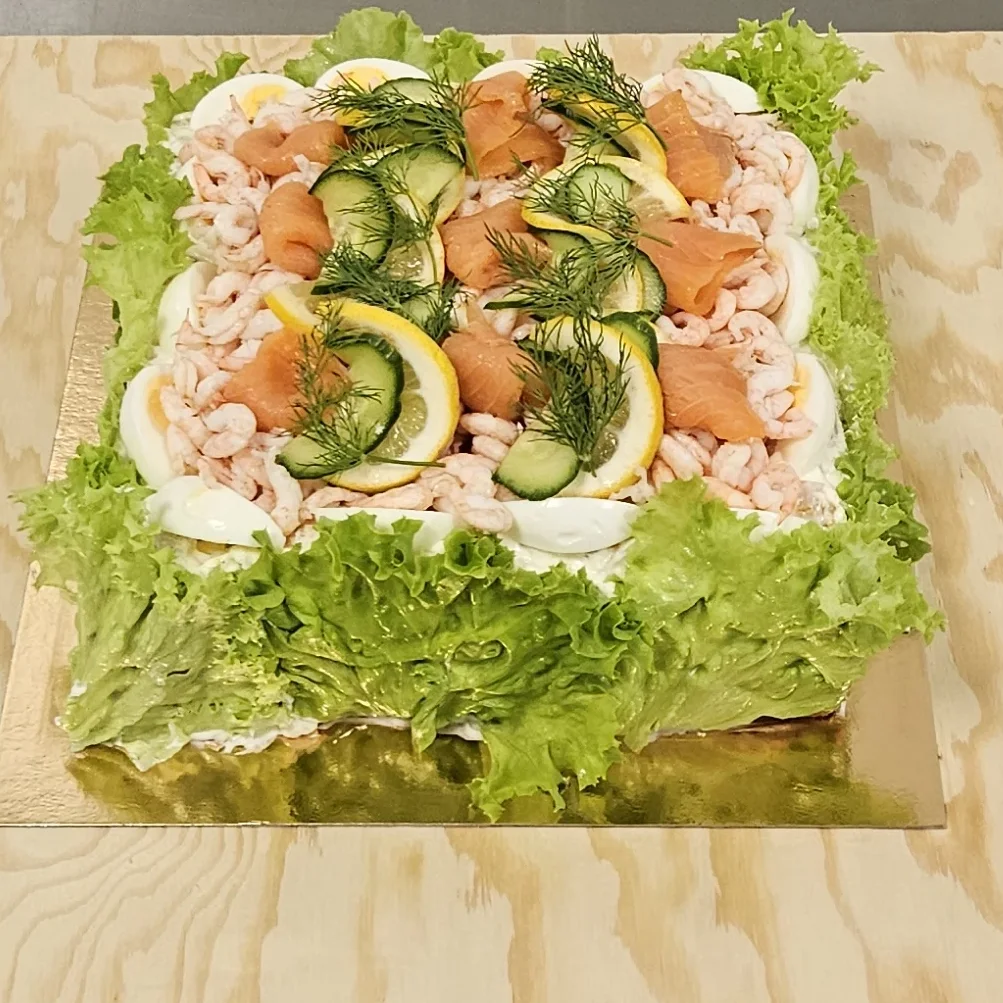 Smörgåstårta Lax/Räkor