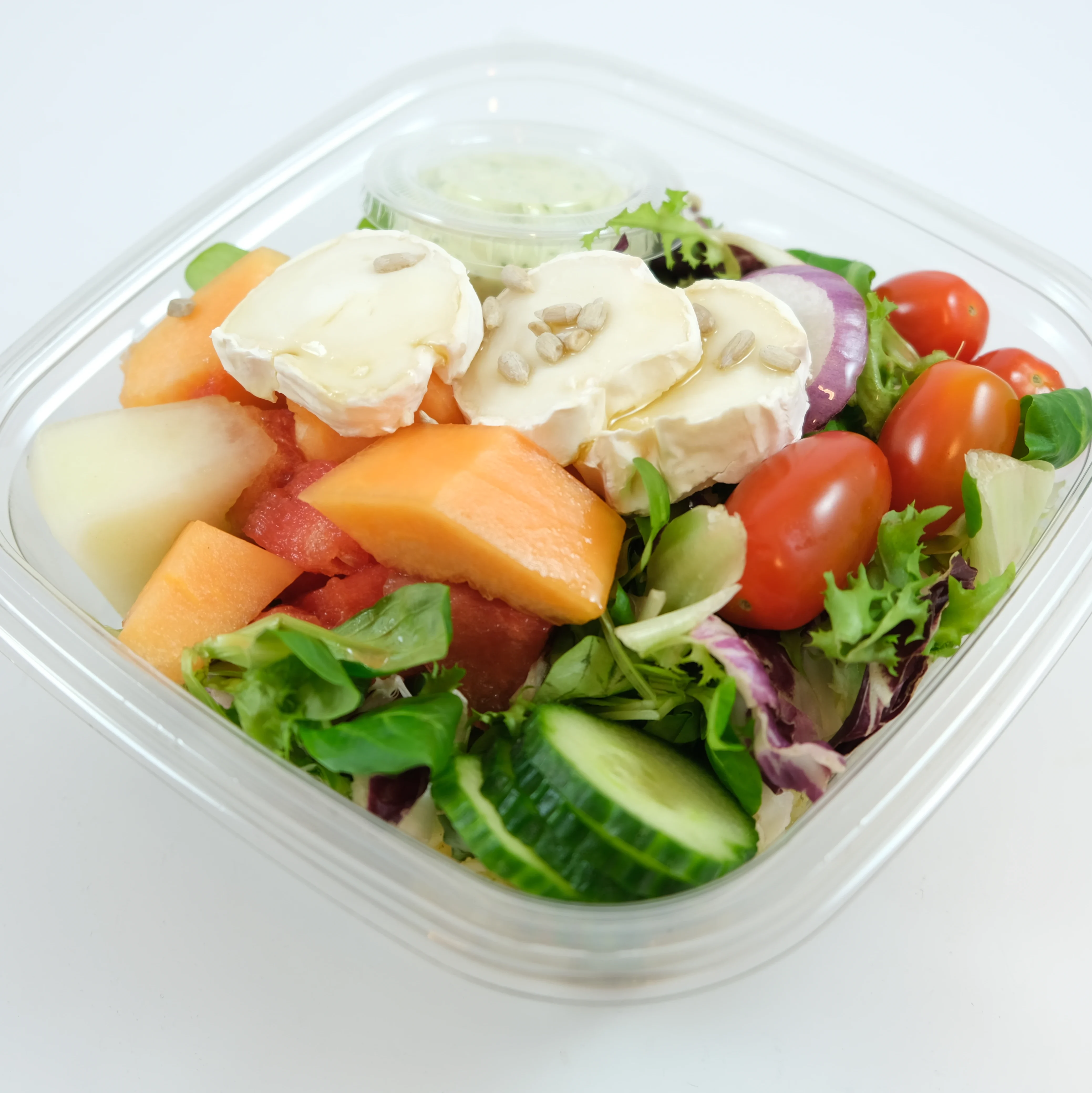 Chèvre och melonsallad