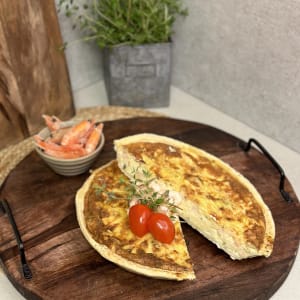 Västerbottenpaj med räkor stor