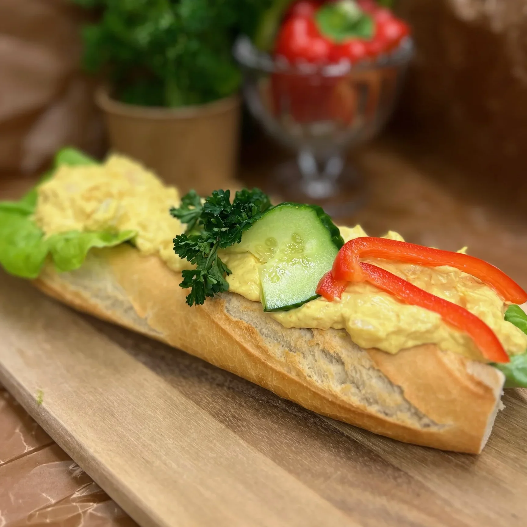 Baguette Kyckling & curry