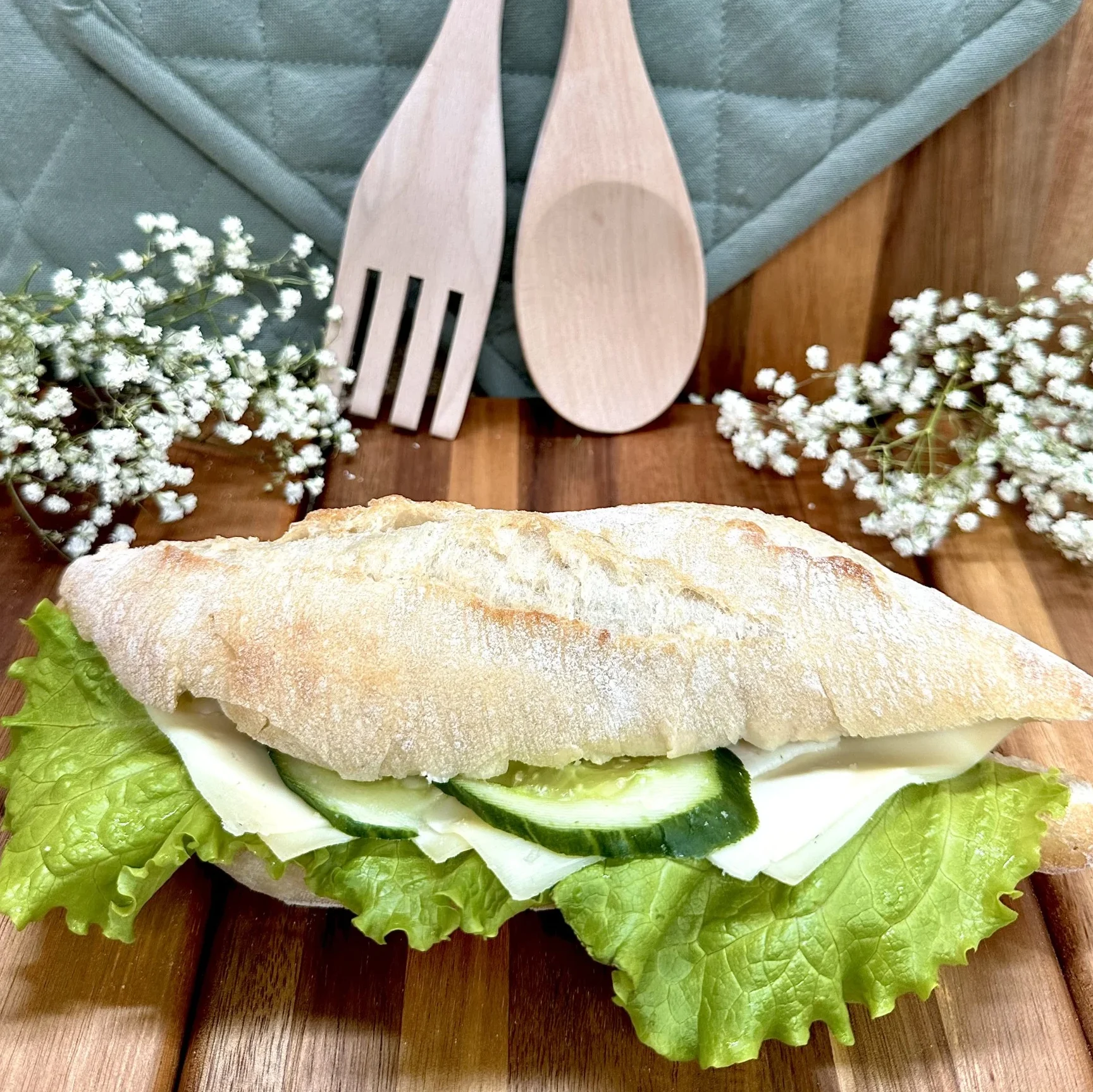 Baguette med ost