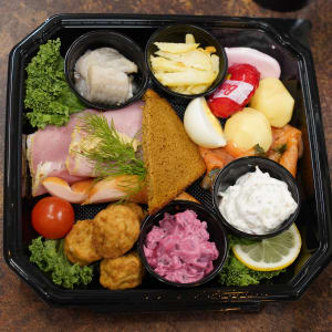 En jultallrik som passar perfekt om man inte vill ha ett helt julbord!