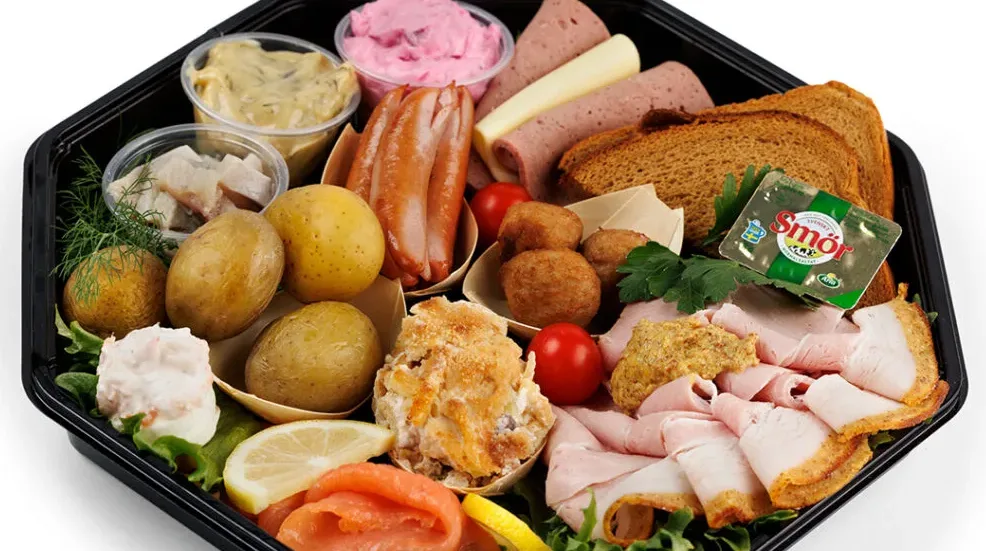 bild på skaldjur i uppläggning