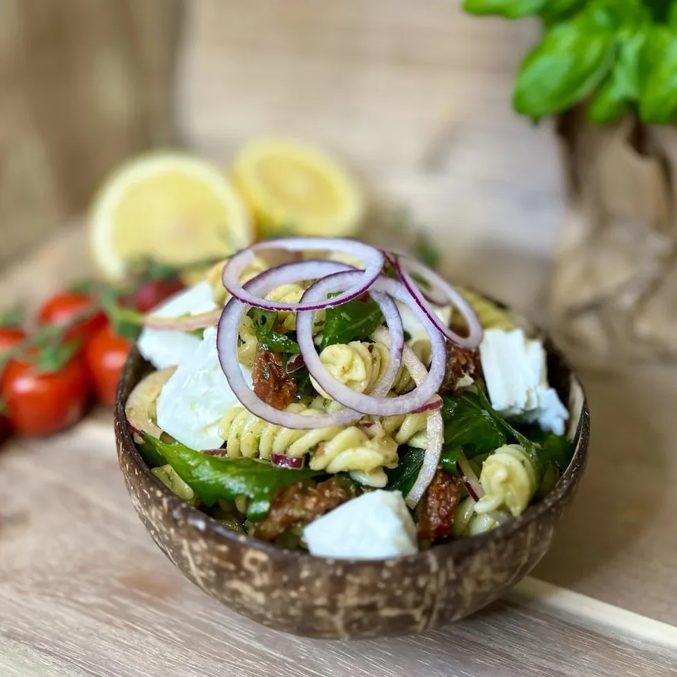 Pastasallad pesto & fetaost