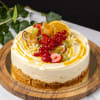 Cheesecake med vit choklad och passionsfrukt