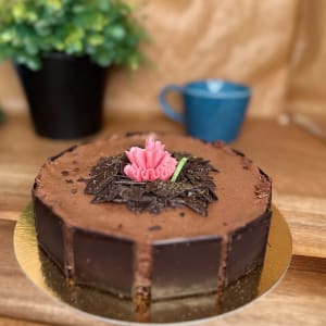 Härlig chokladtårta bakad utan mjölk och gluten