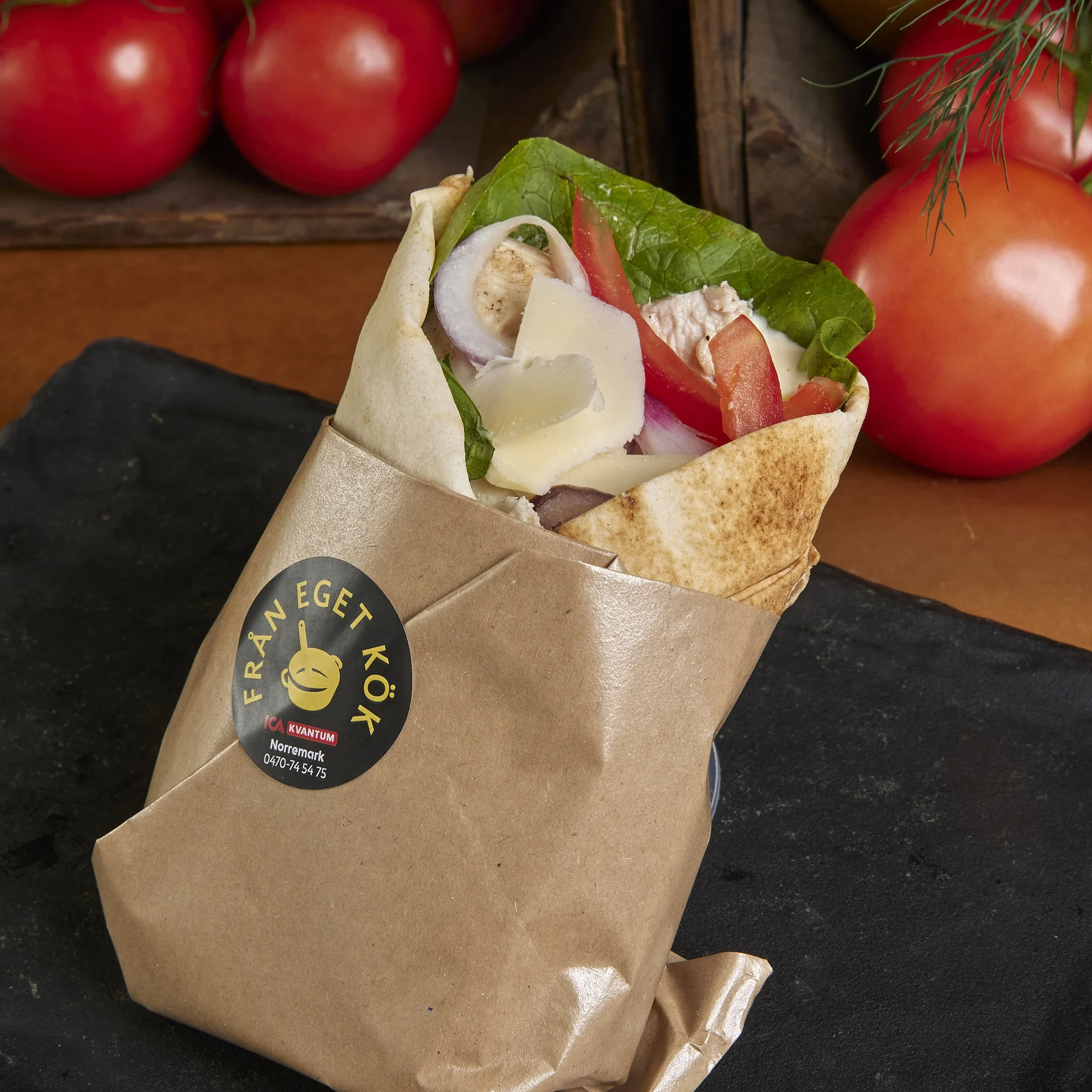 Kycklingwrap med ceasardressing
