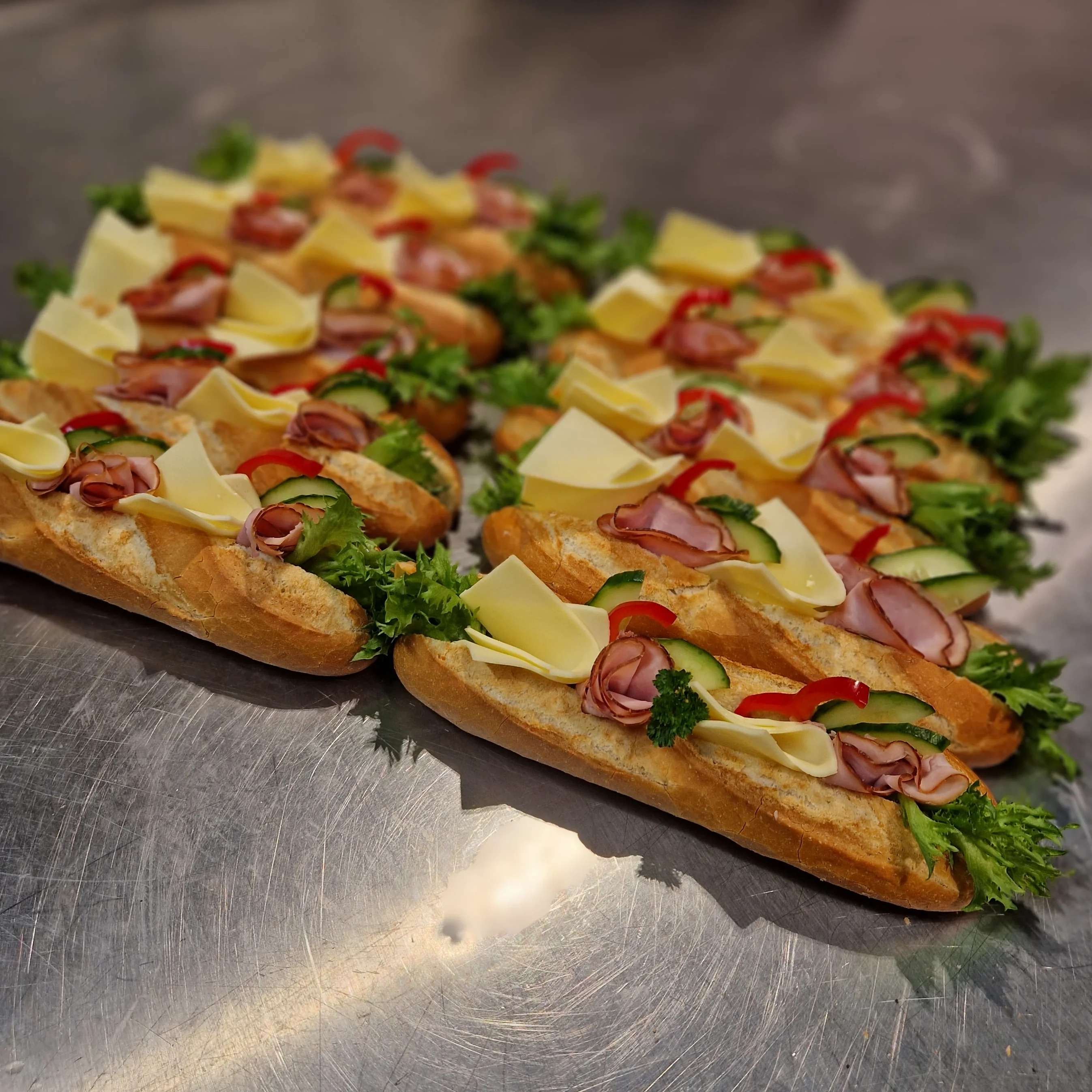Baguette ost & skinka
